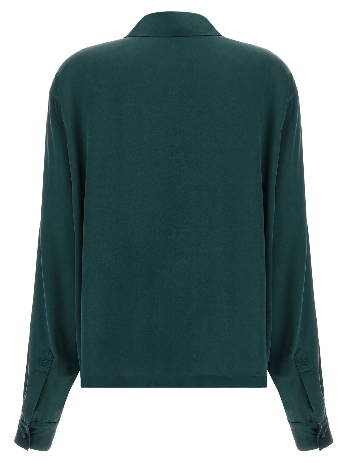 Satin silk polo shirt