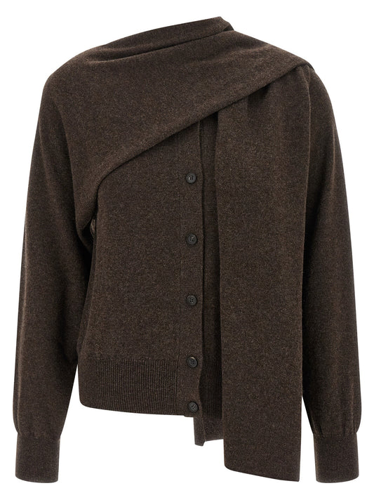 Scarf cardigan