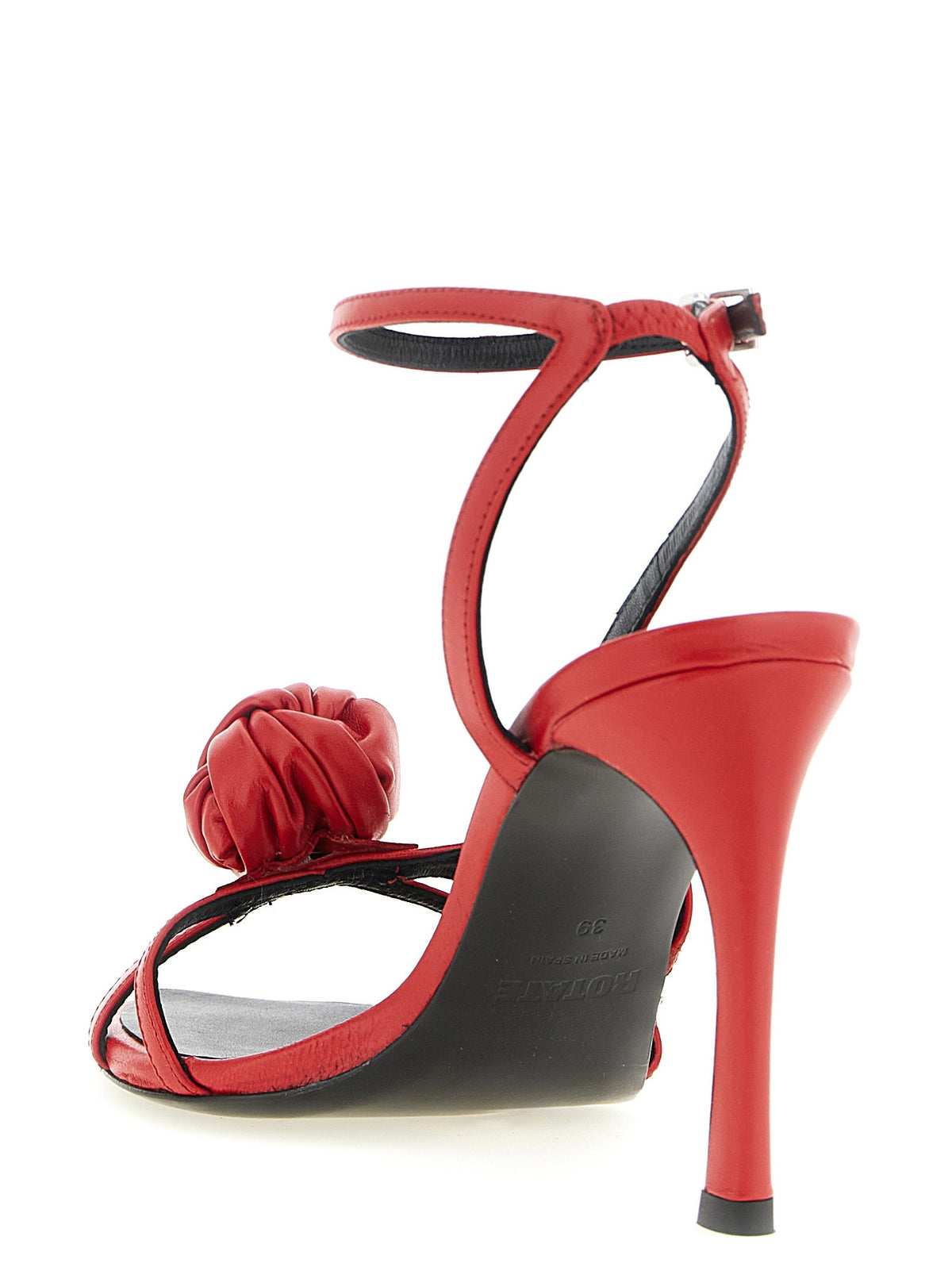 Sculptural knot sandals