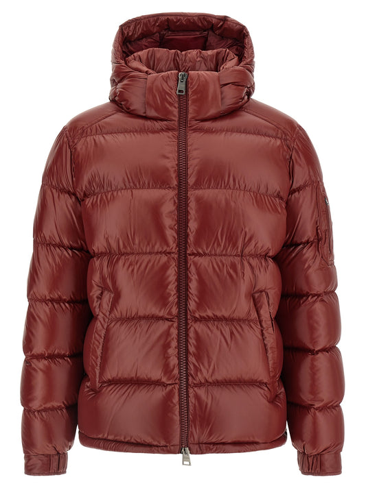 Semi-gloss quilted down jacket