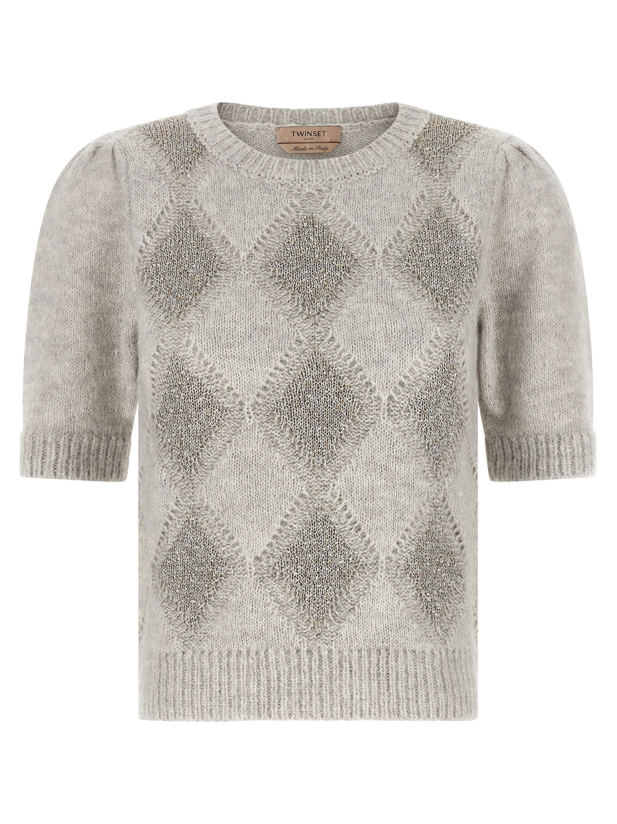 Sequin diamond sweater