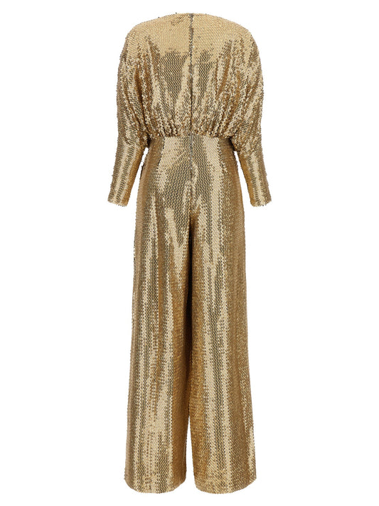 Sequin jersey jumpsuit