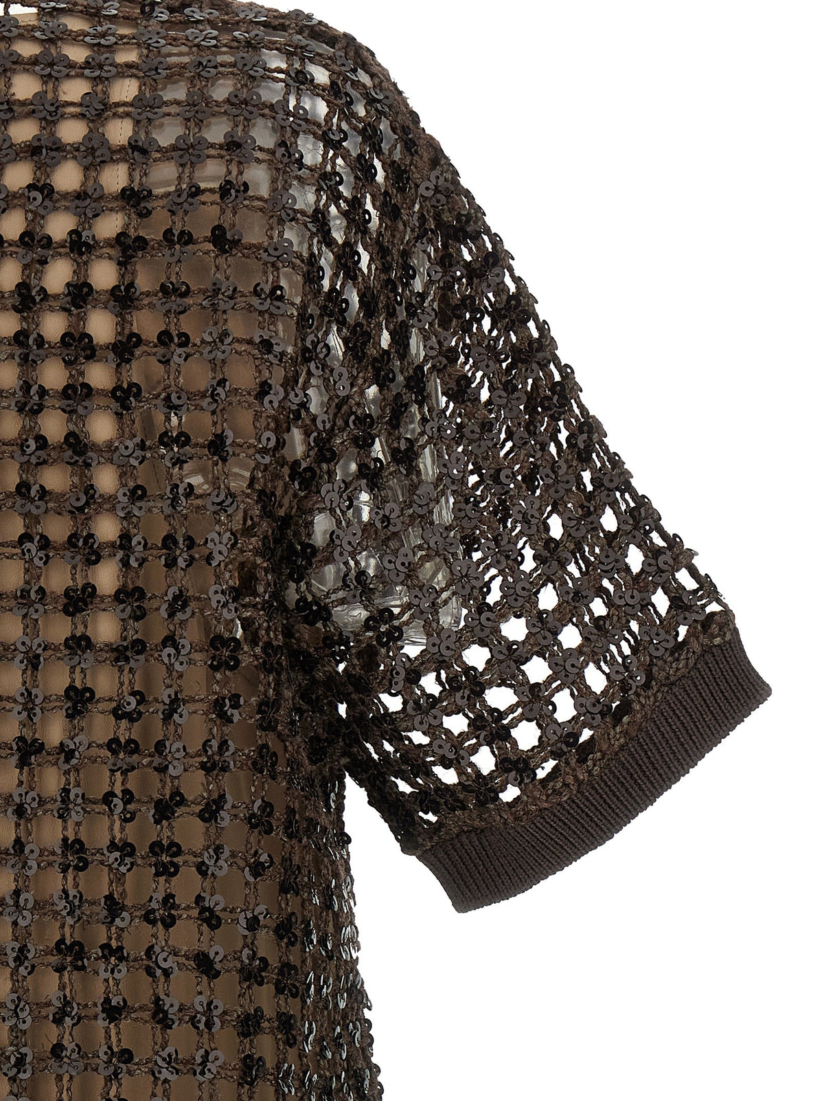 Sequin mesh dress