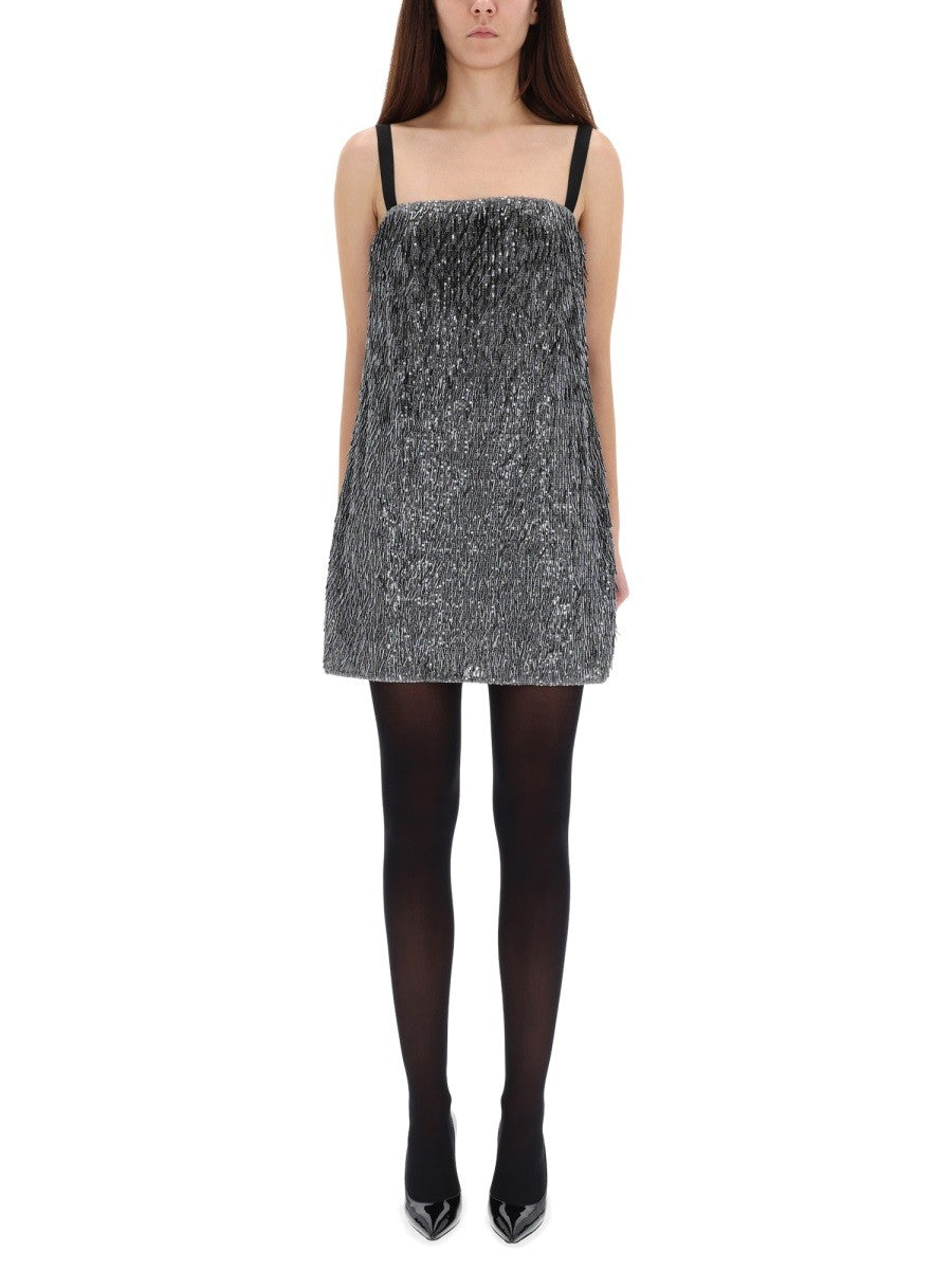 SEQUINED MINI DRESS