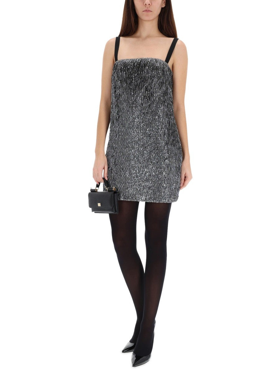SEQUINED MINI DRESS