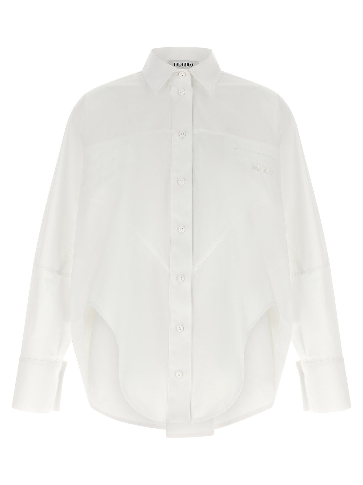 Shaped hem shirt