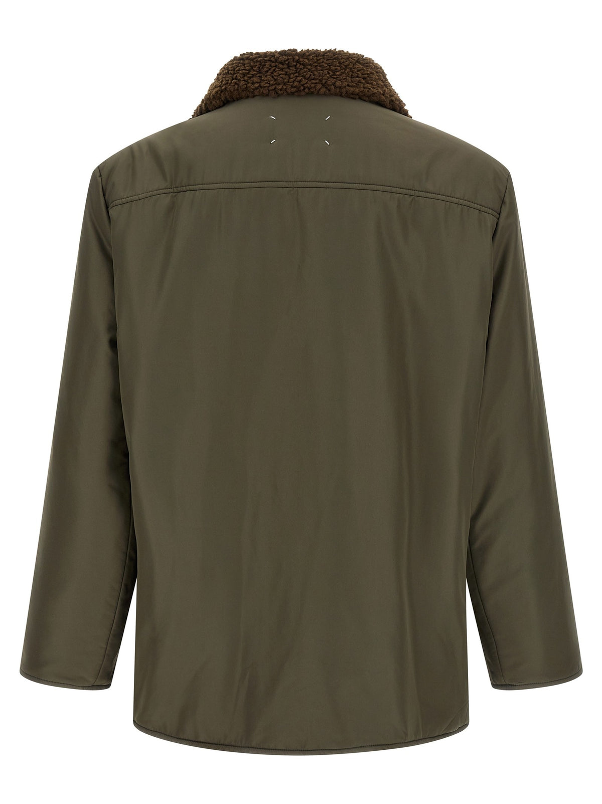 Shearling collar parka