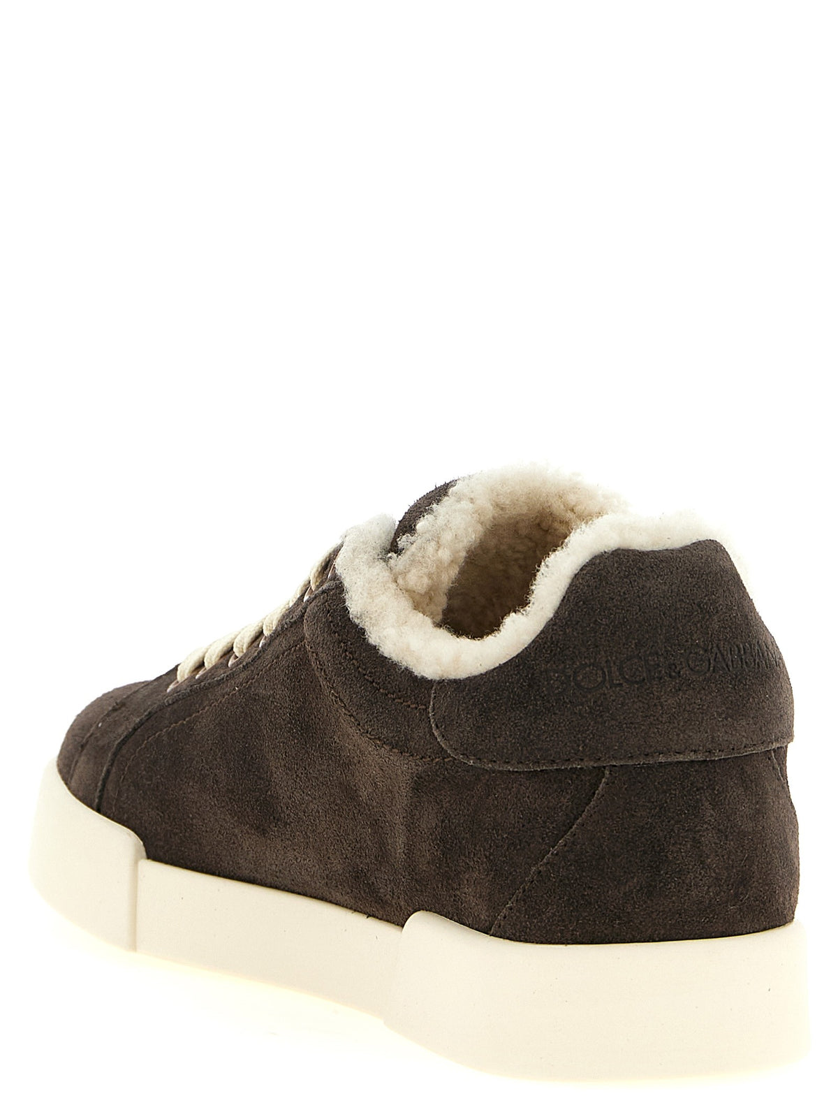 Shearling low.top sneakers