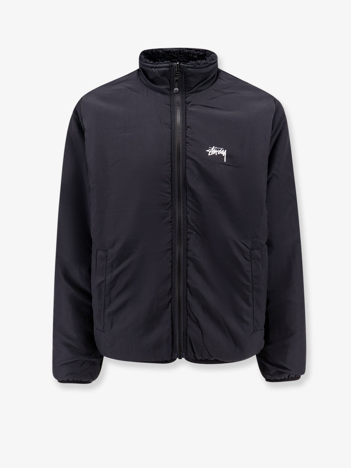 Sherpa and nylon reversible jacket