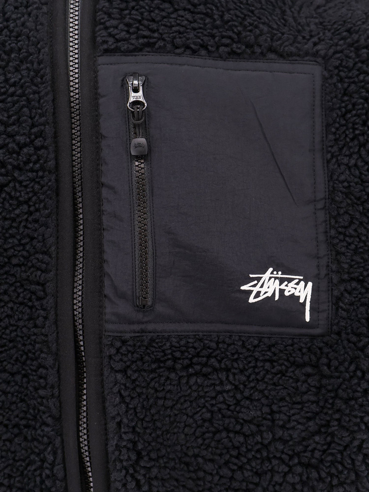 Sherpa and nylon reversible jacket