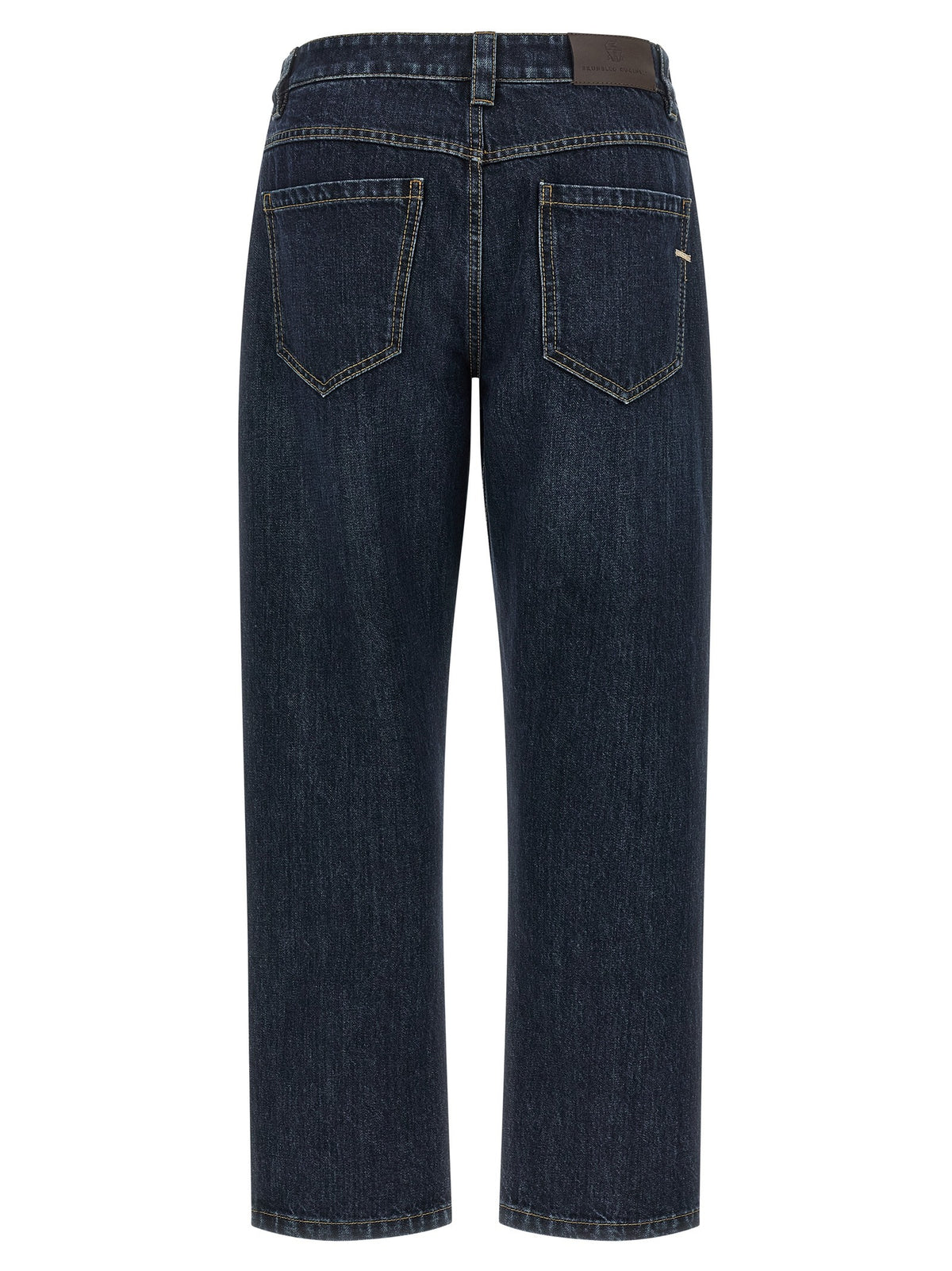 'Shiny Bartack' jeans