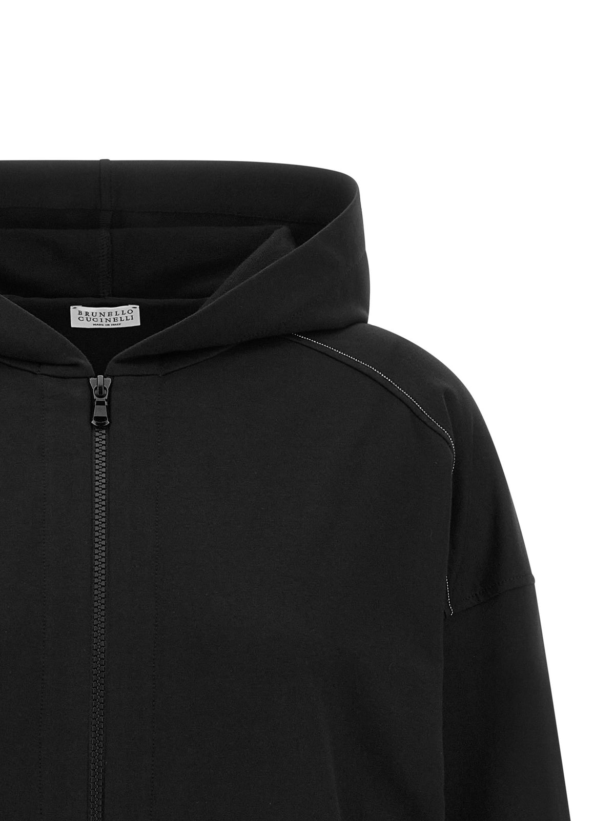 'Shiny Trims' hoodie
