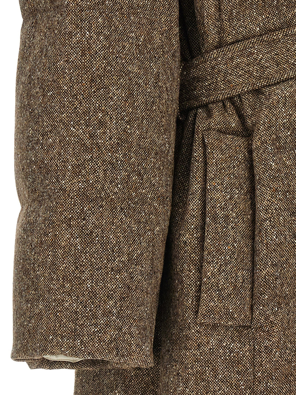 'Shiny Zipper Pull' down jacket