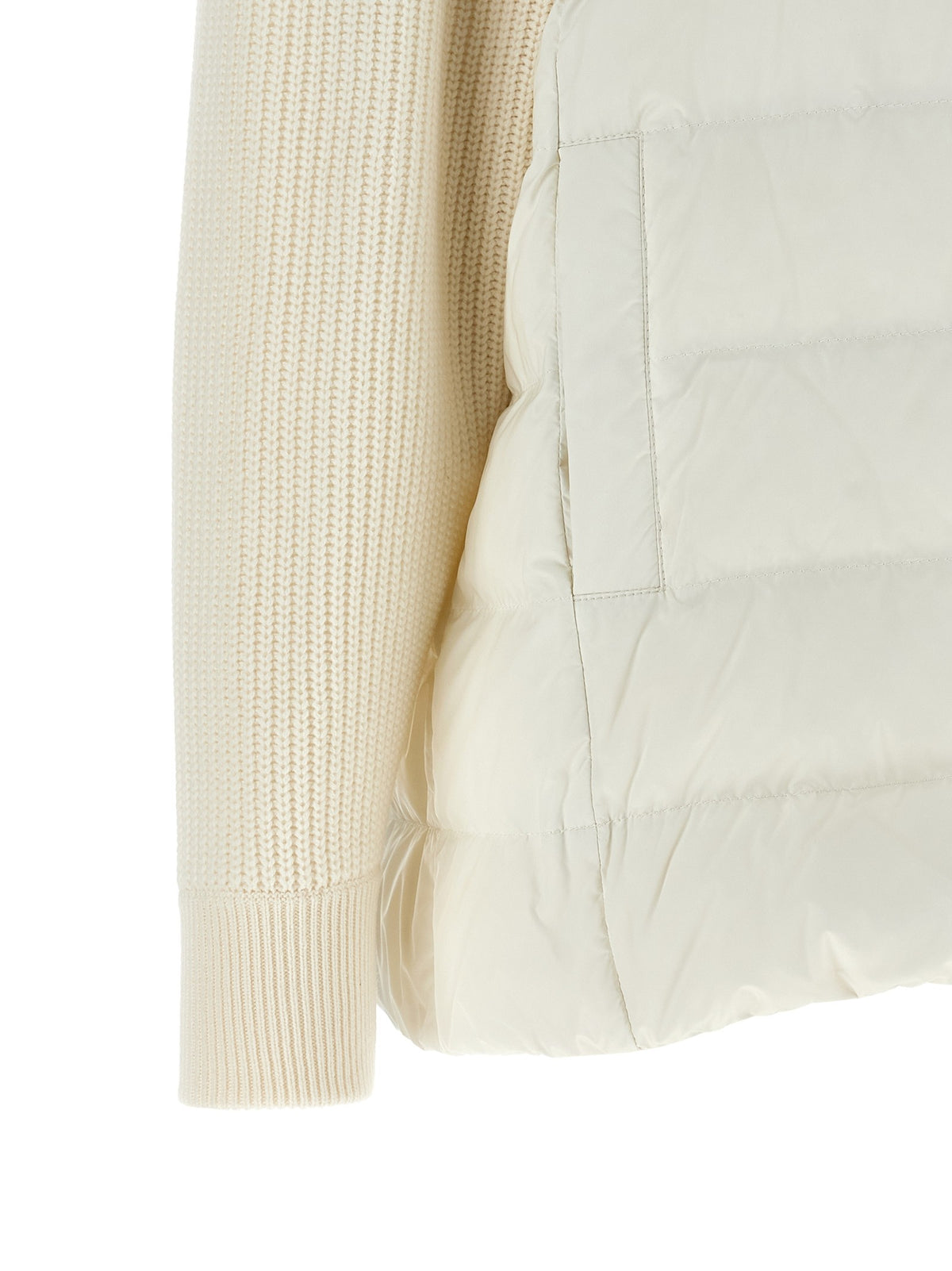 'Shiny Zipper Pull' down jacket