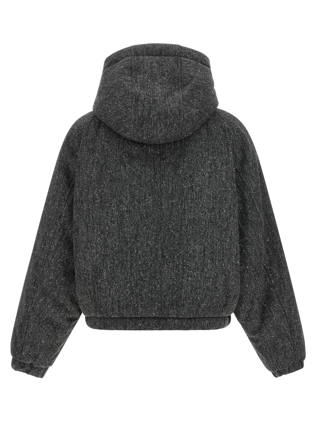 'Shiny Zipper Pull' down jacket