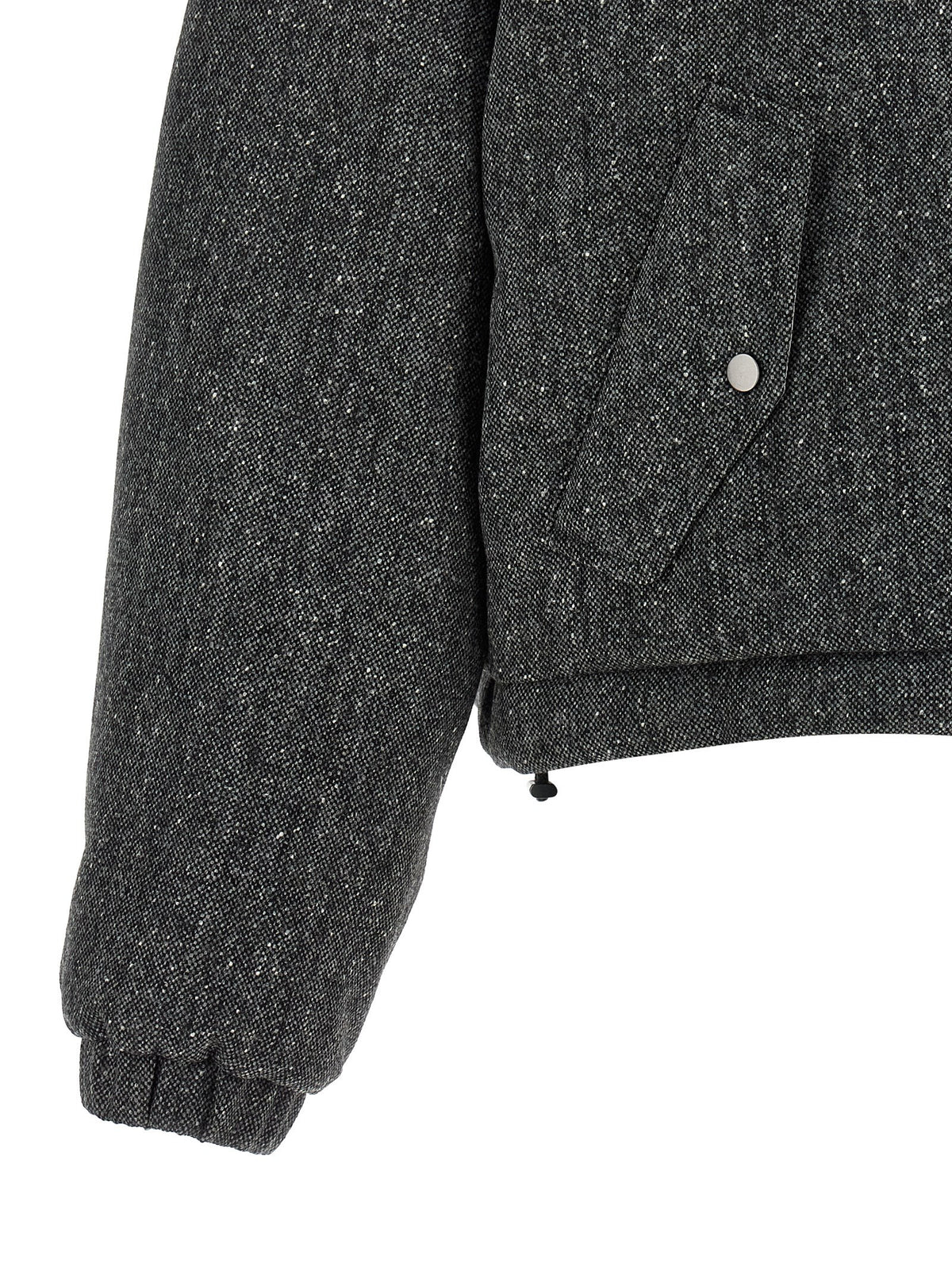 'Shiny Zipper Pull' down jacket