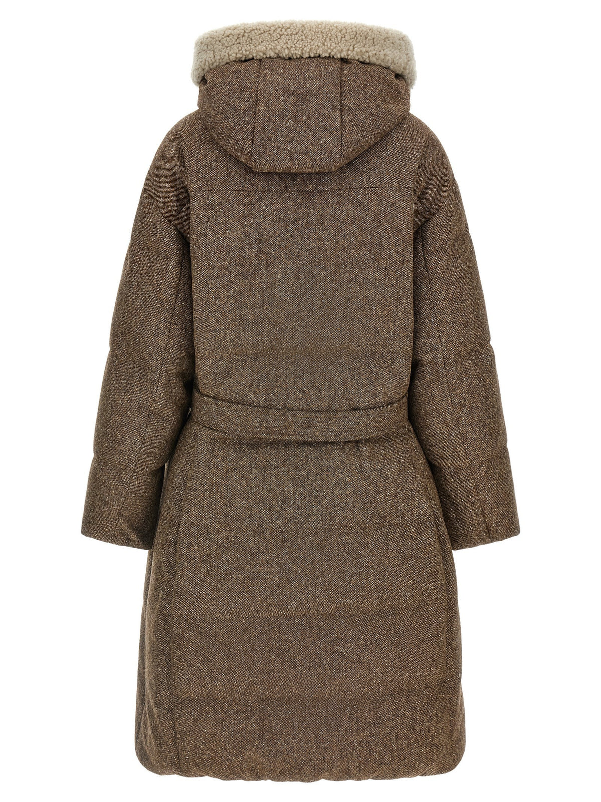 'Shiny Zipper Pull' down jacket