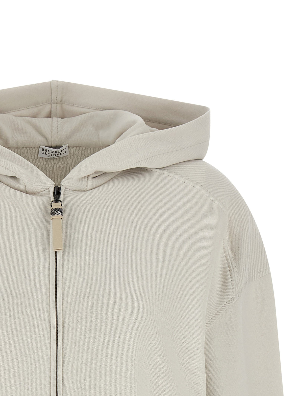 'Shiny Zipper Pull' hoodie