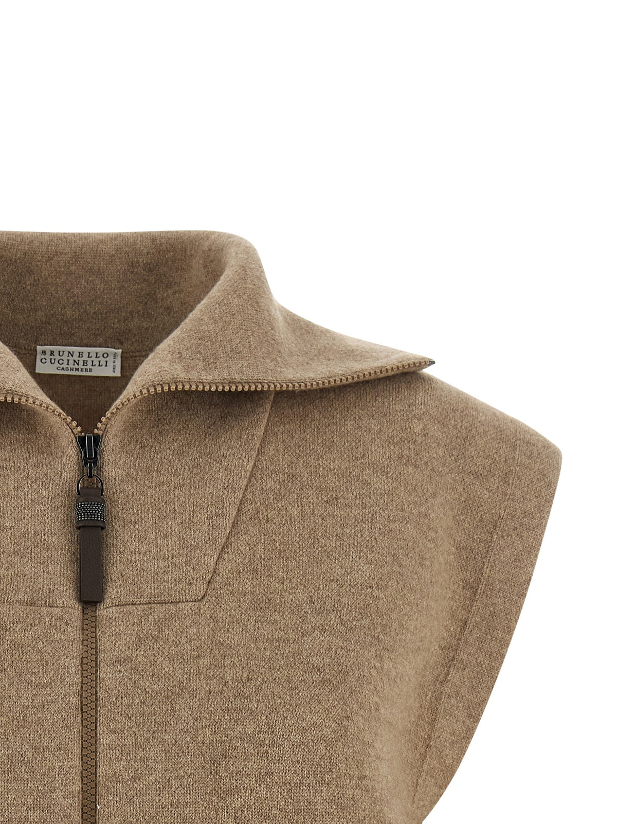 'Shiny Zipper Pull' vest