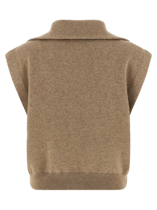 'Shiny Zipper Pull' vest