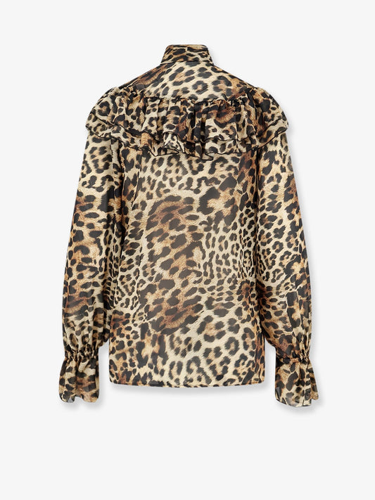 Shirt with animal print