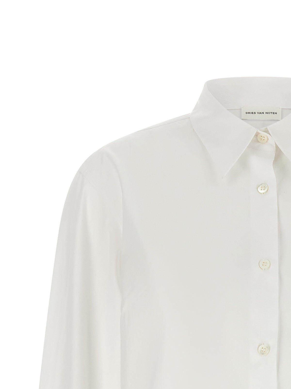 Shirt with embroidered cuffs