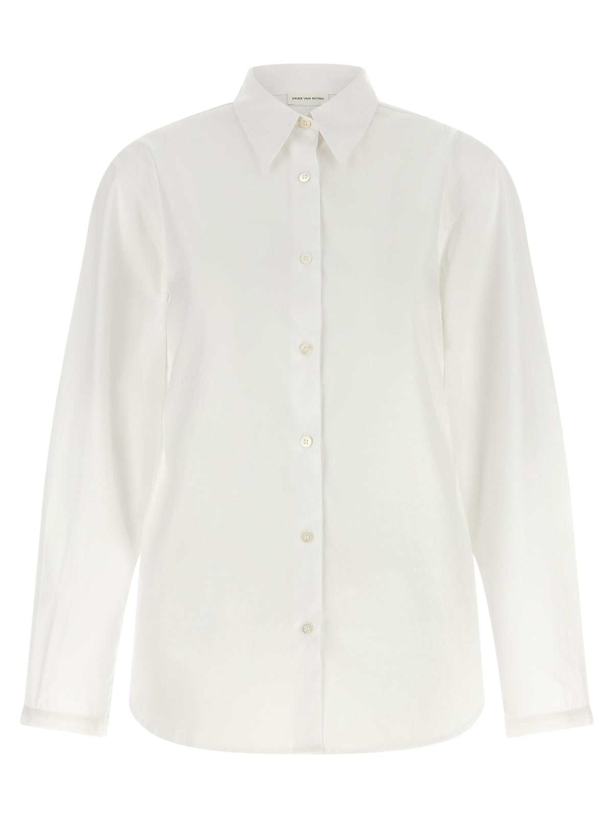 Shirt with embroidered cuffs