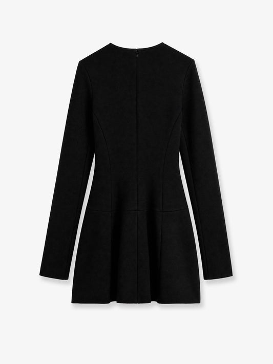 Short Skater dress in wool blend
