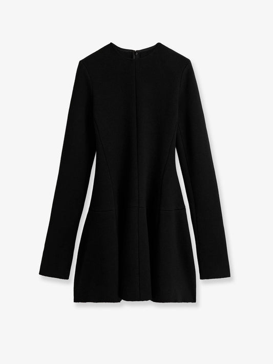 Short Skater dress in wool blend