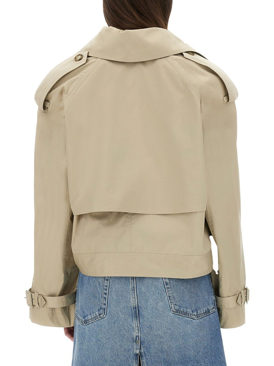 SHORT TRENCH COAT WITH BELT