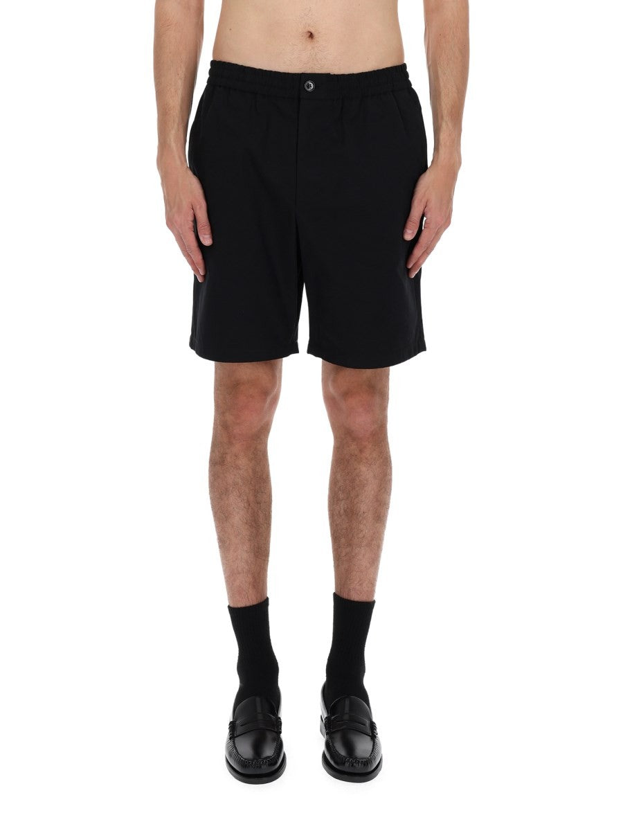 SHORTS ELASTICIZZATI CON LOGO
