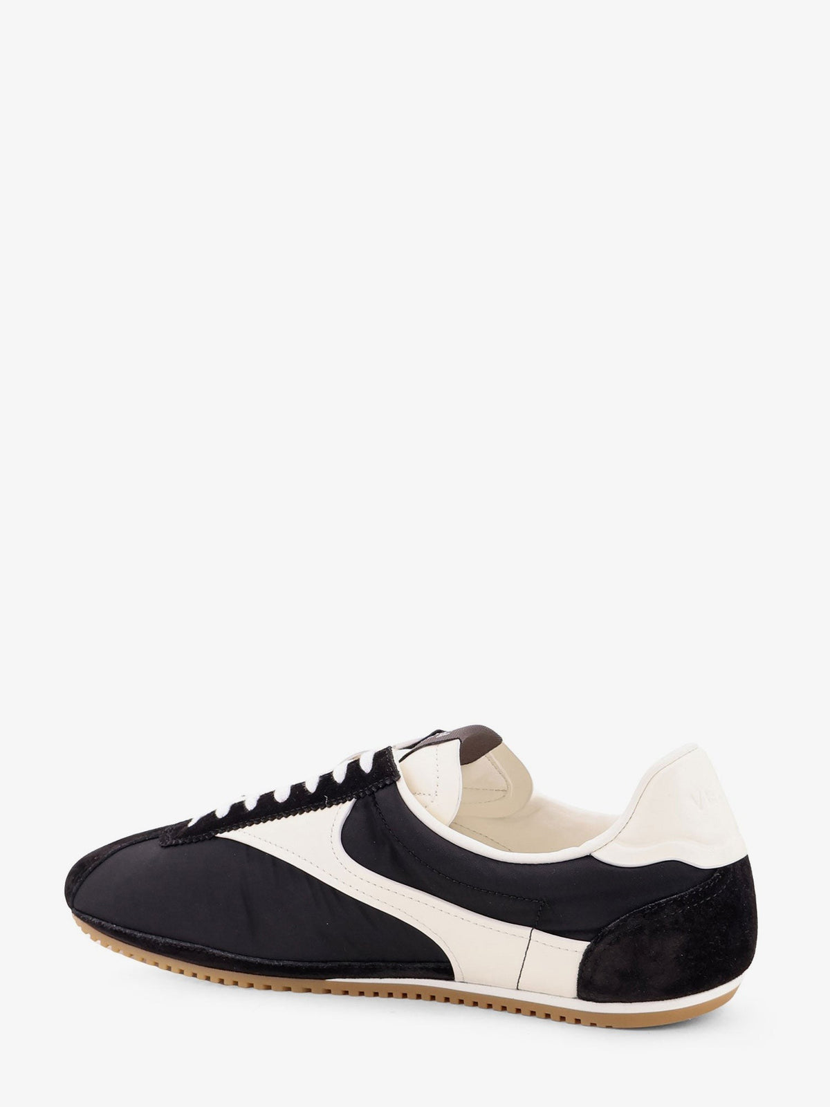 Shot leather and nylon sneakers