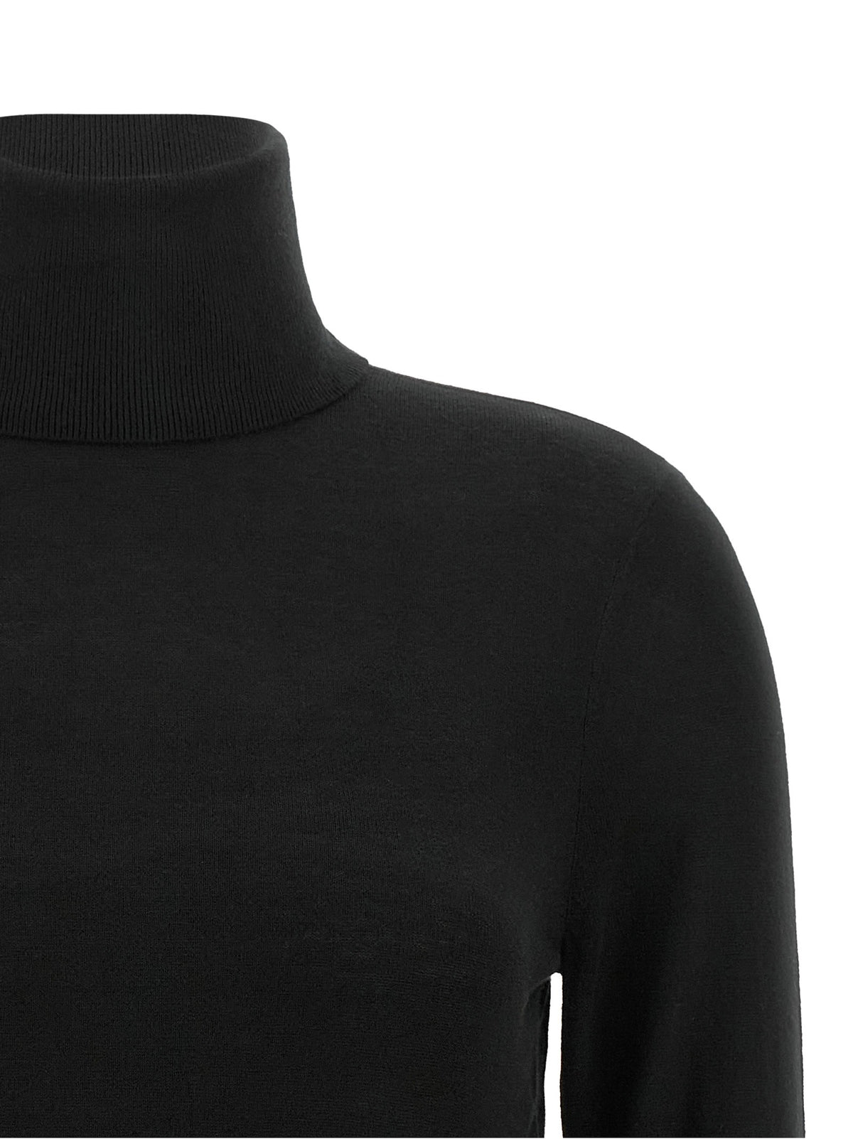 Silk blend turtleneck sweater