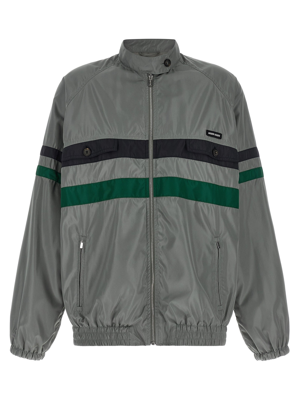 Silk blouson tec