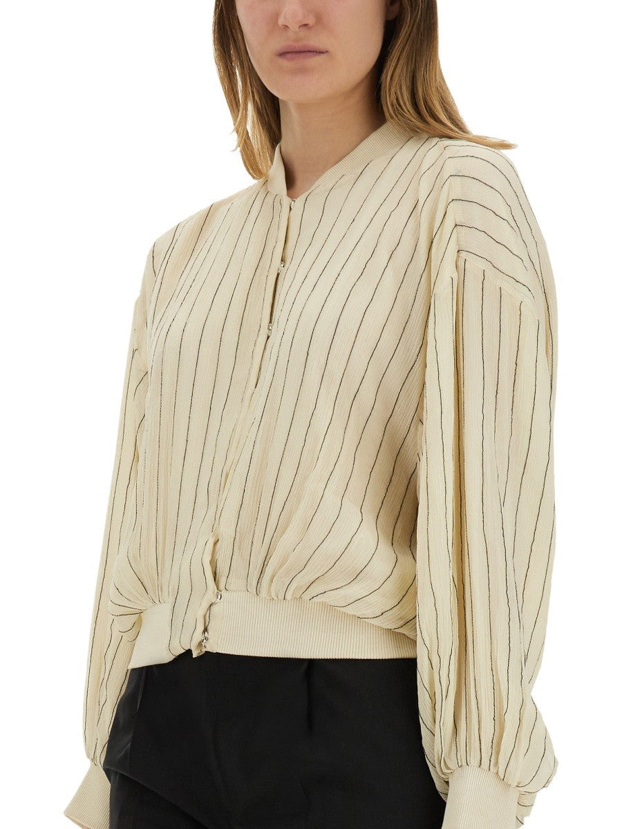 SILK BOMBER JACKET