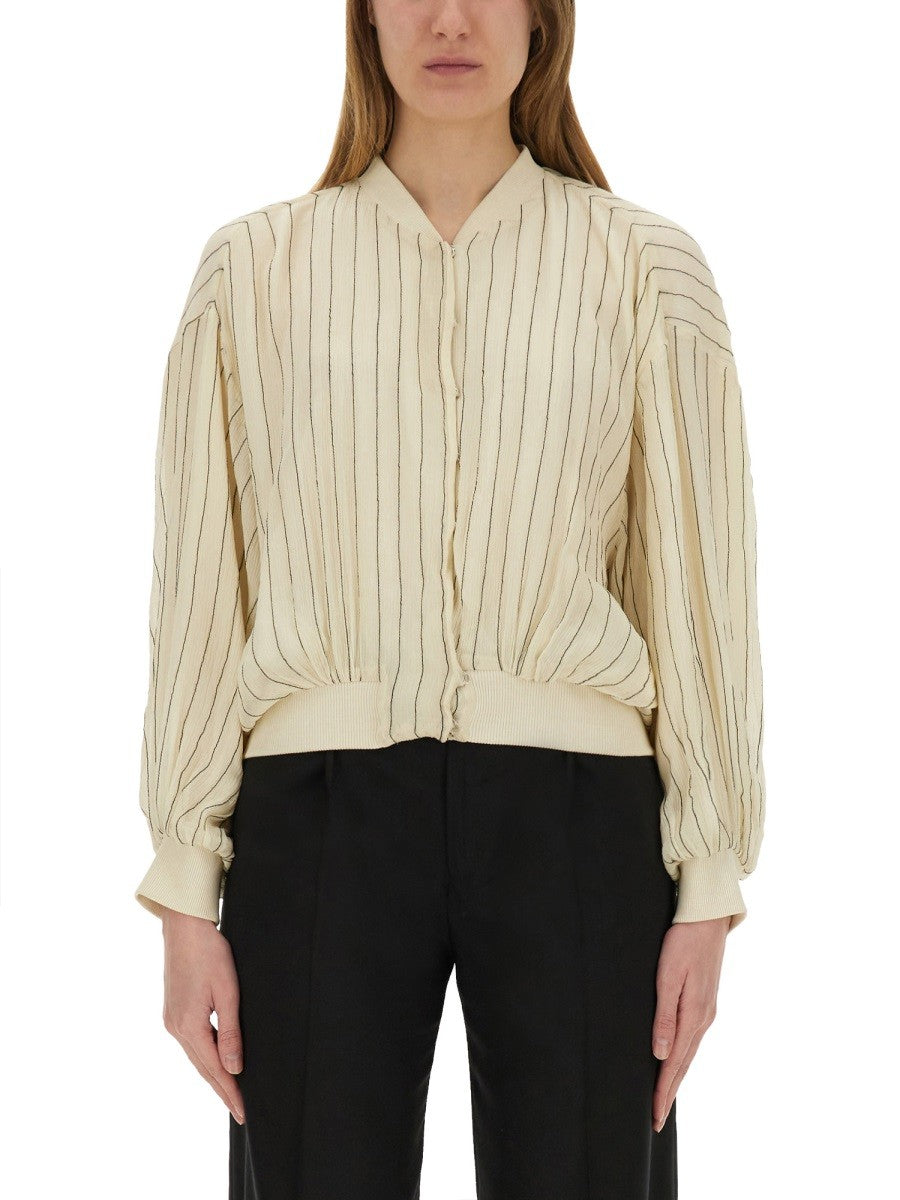 SILK BOMBER JACKET
