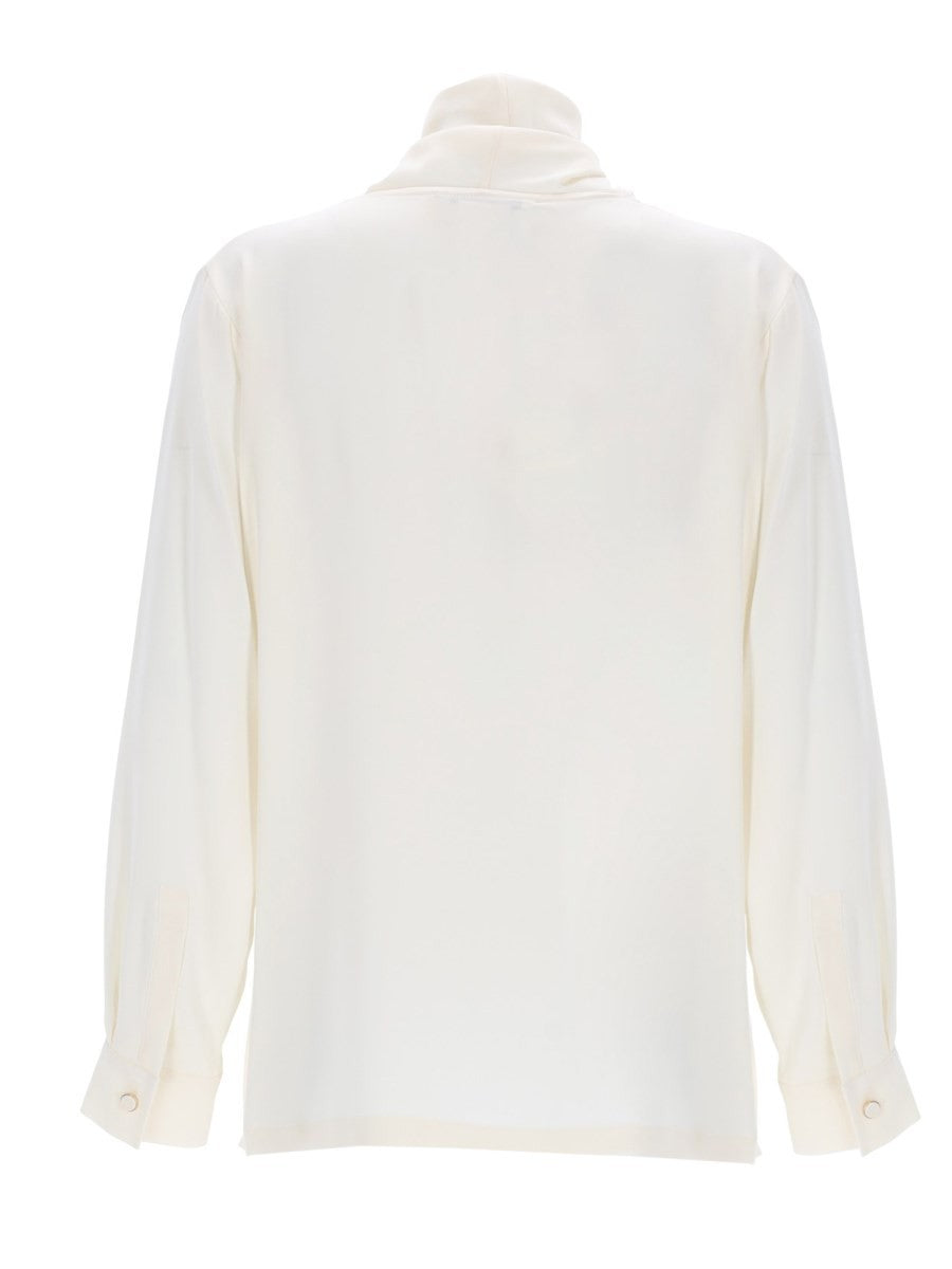 SILK CHARMEUSE BLOUSE
