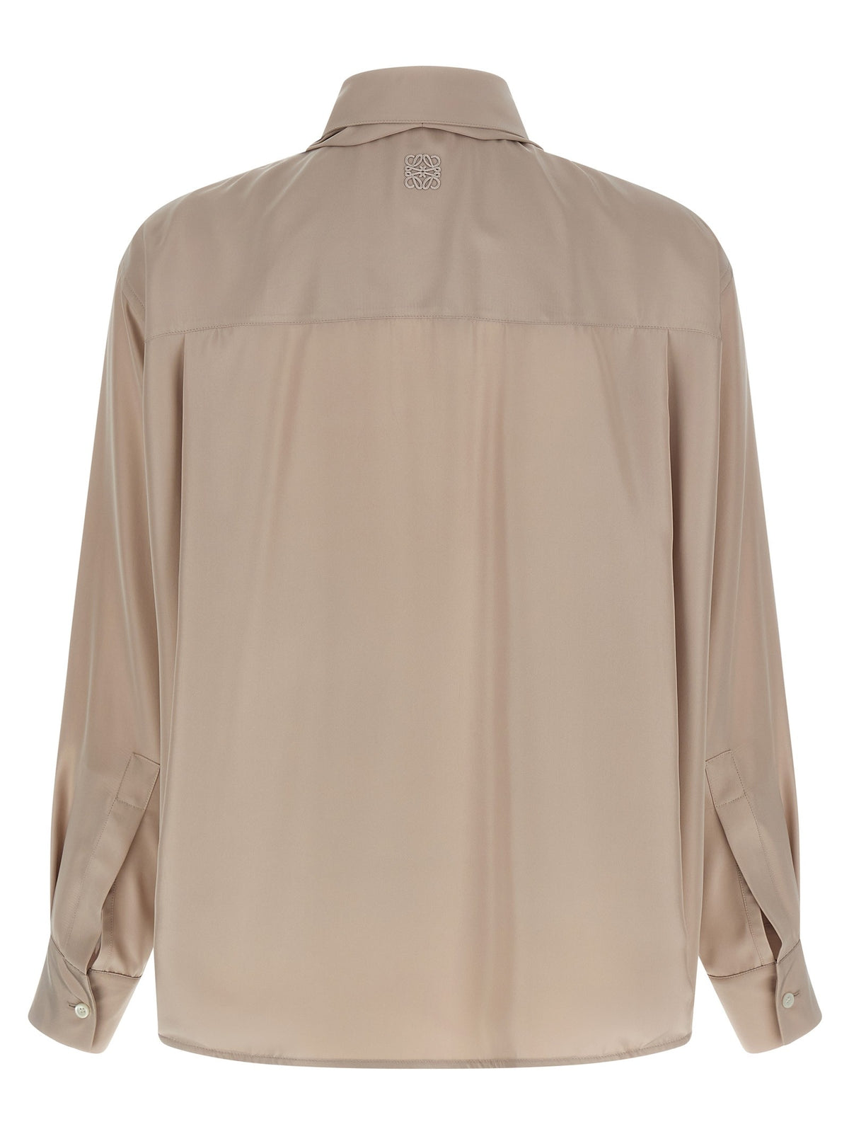 Silk draped shirt