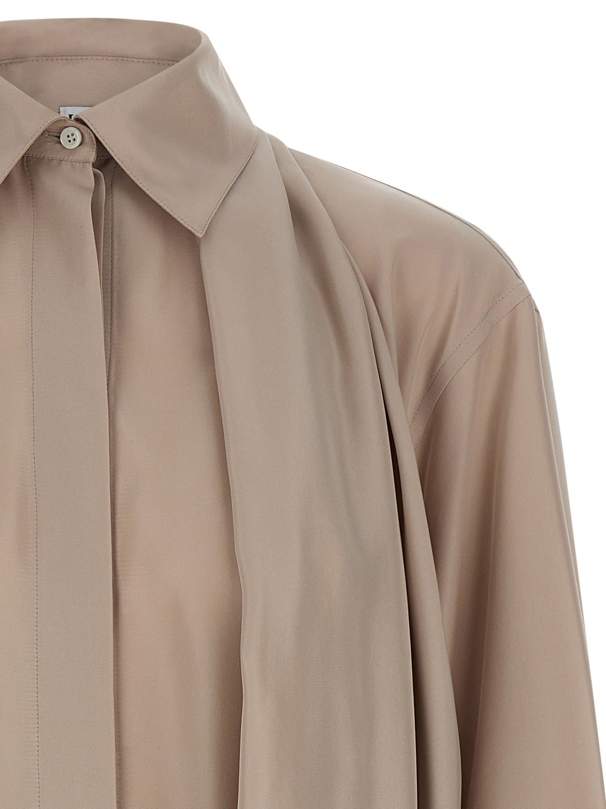 Silk draped shirt
