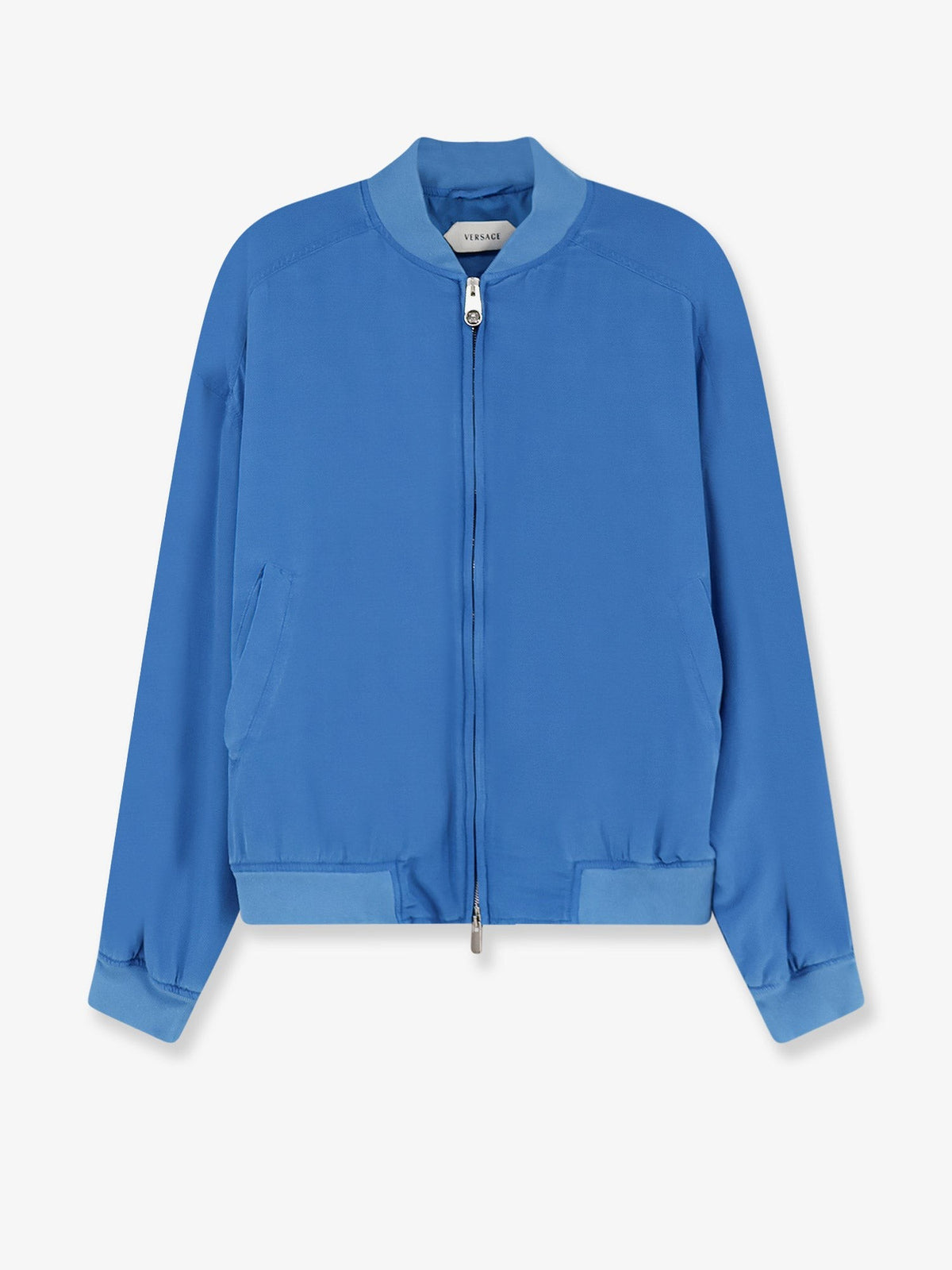 Silk poplin blouson