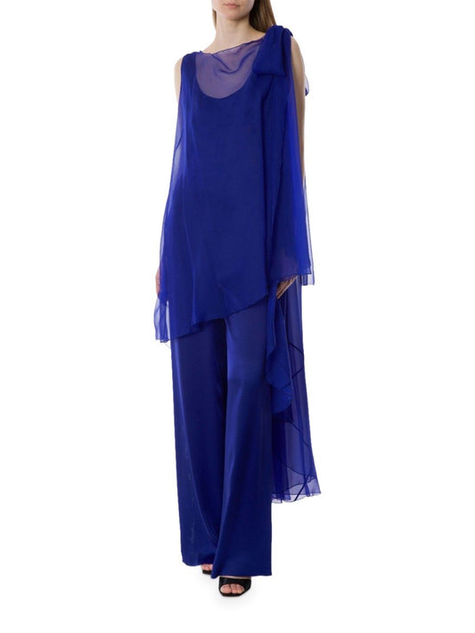 JUMPSUIT IN MISTO SETA