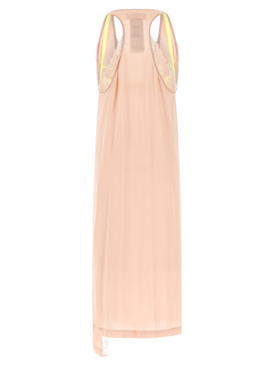 'Silk Lace Slip Midi Dress' dress