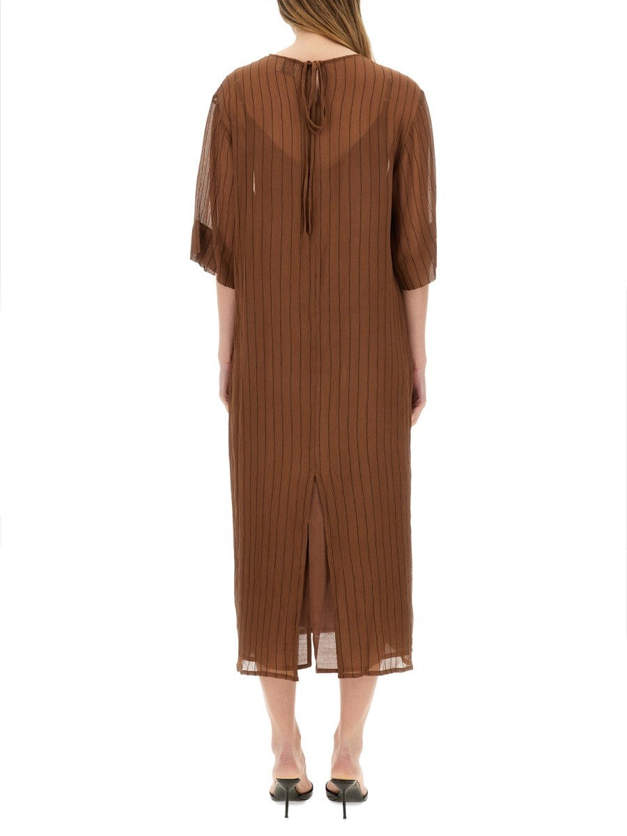 SILK MIDI DRESS