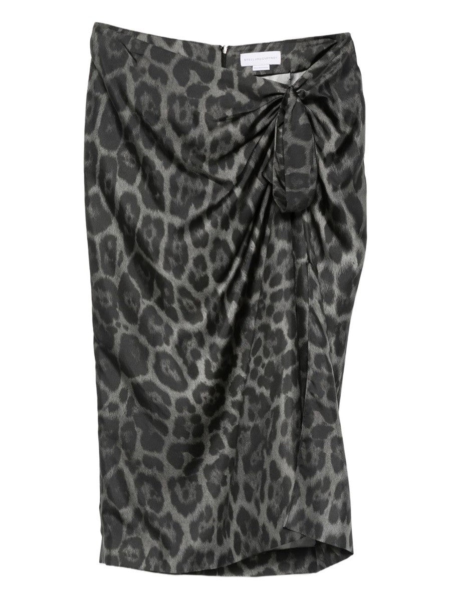 SILK MIDI SKIRT