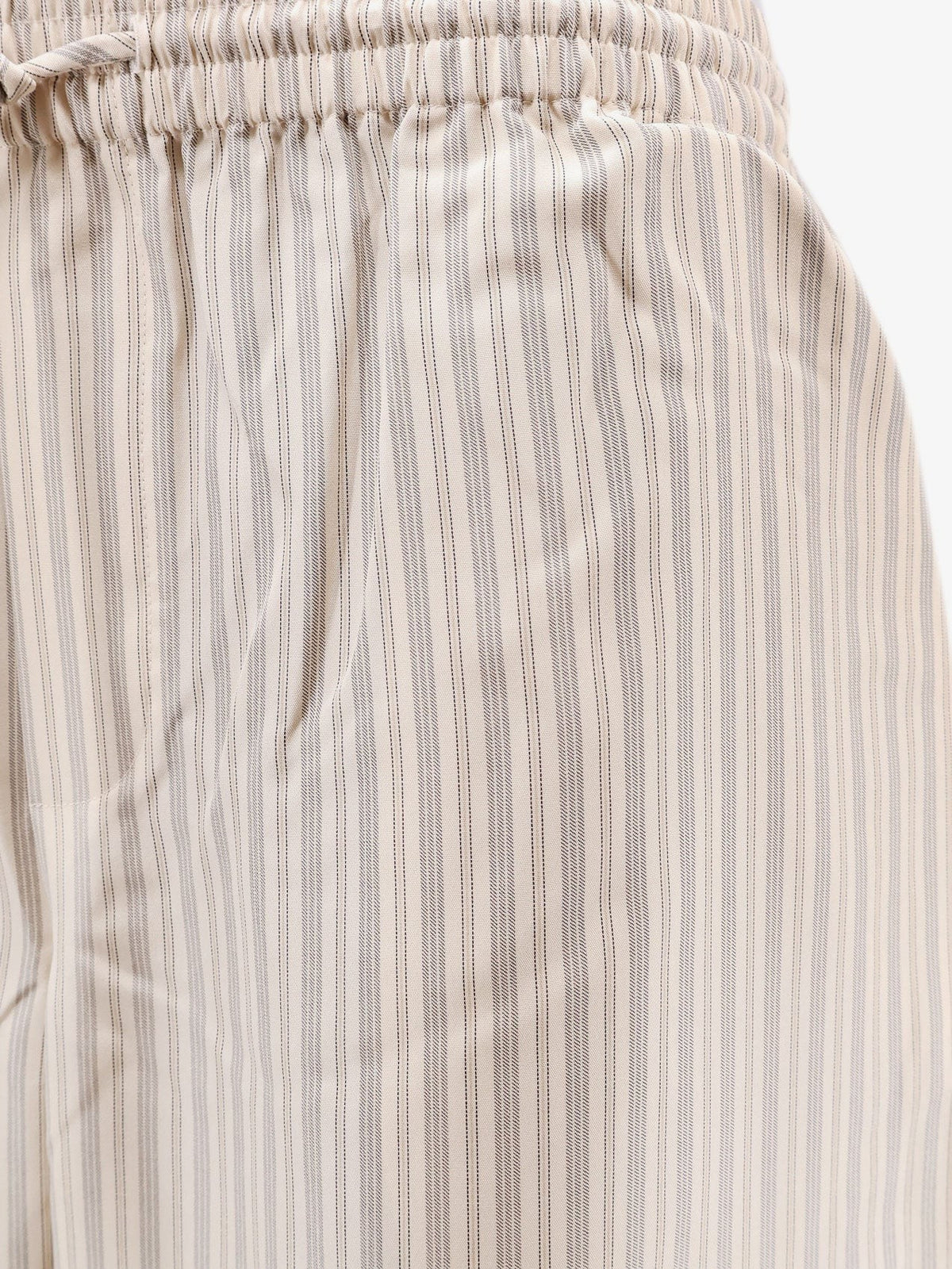 Silk striped trousers