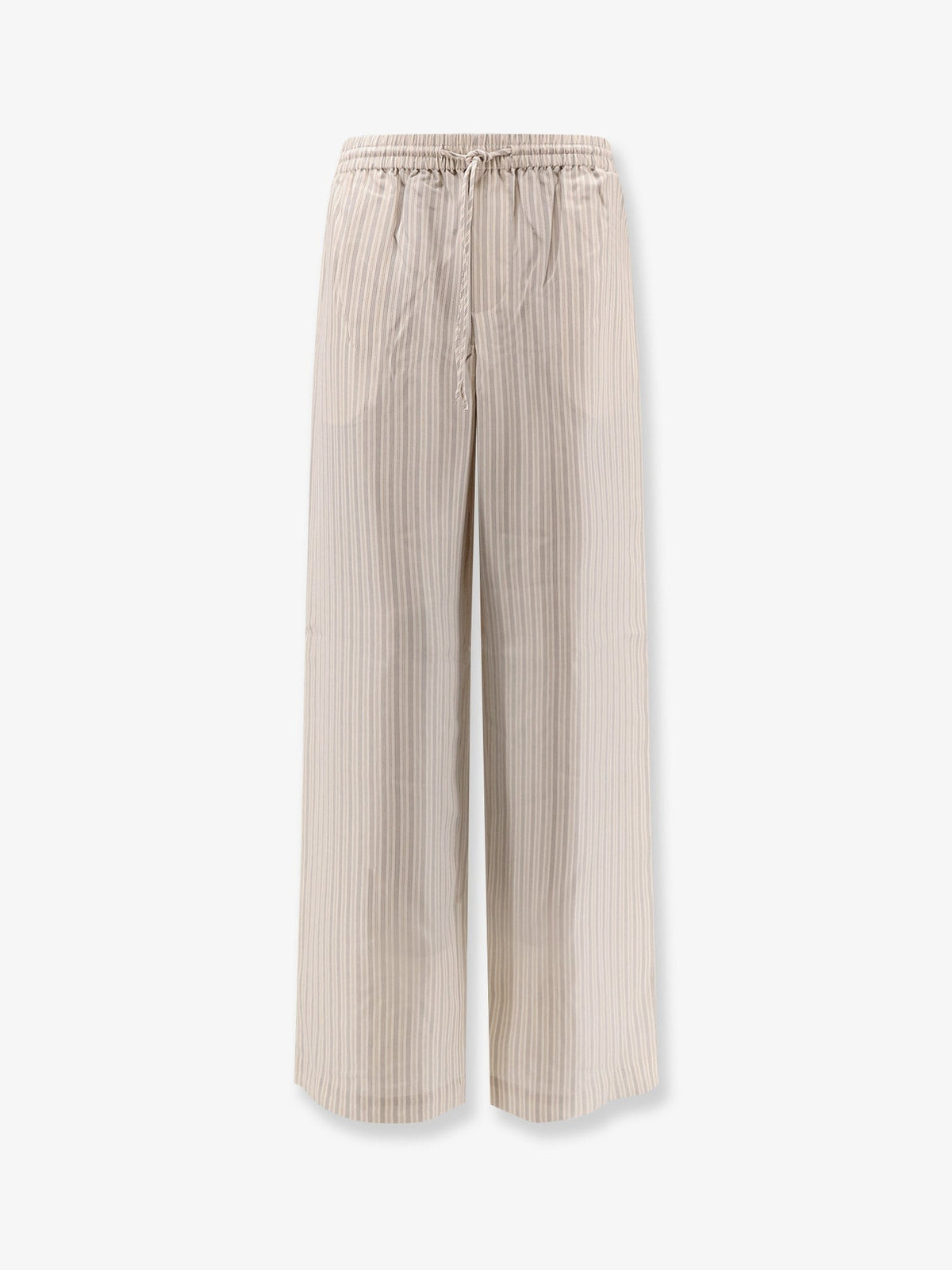 Silk striped trousers