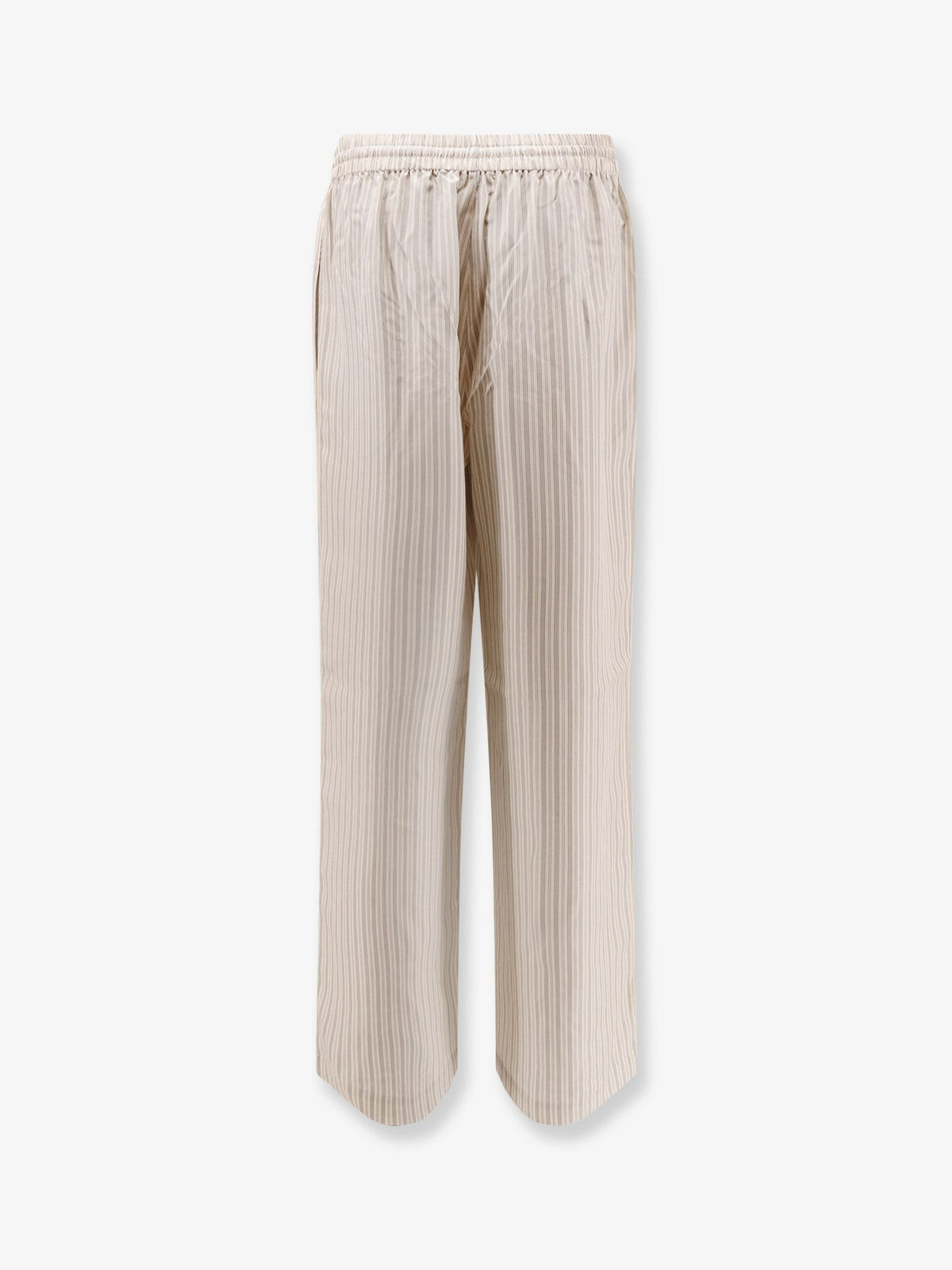 Silk striped trousers