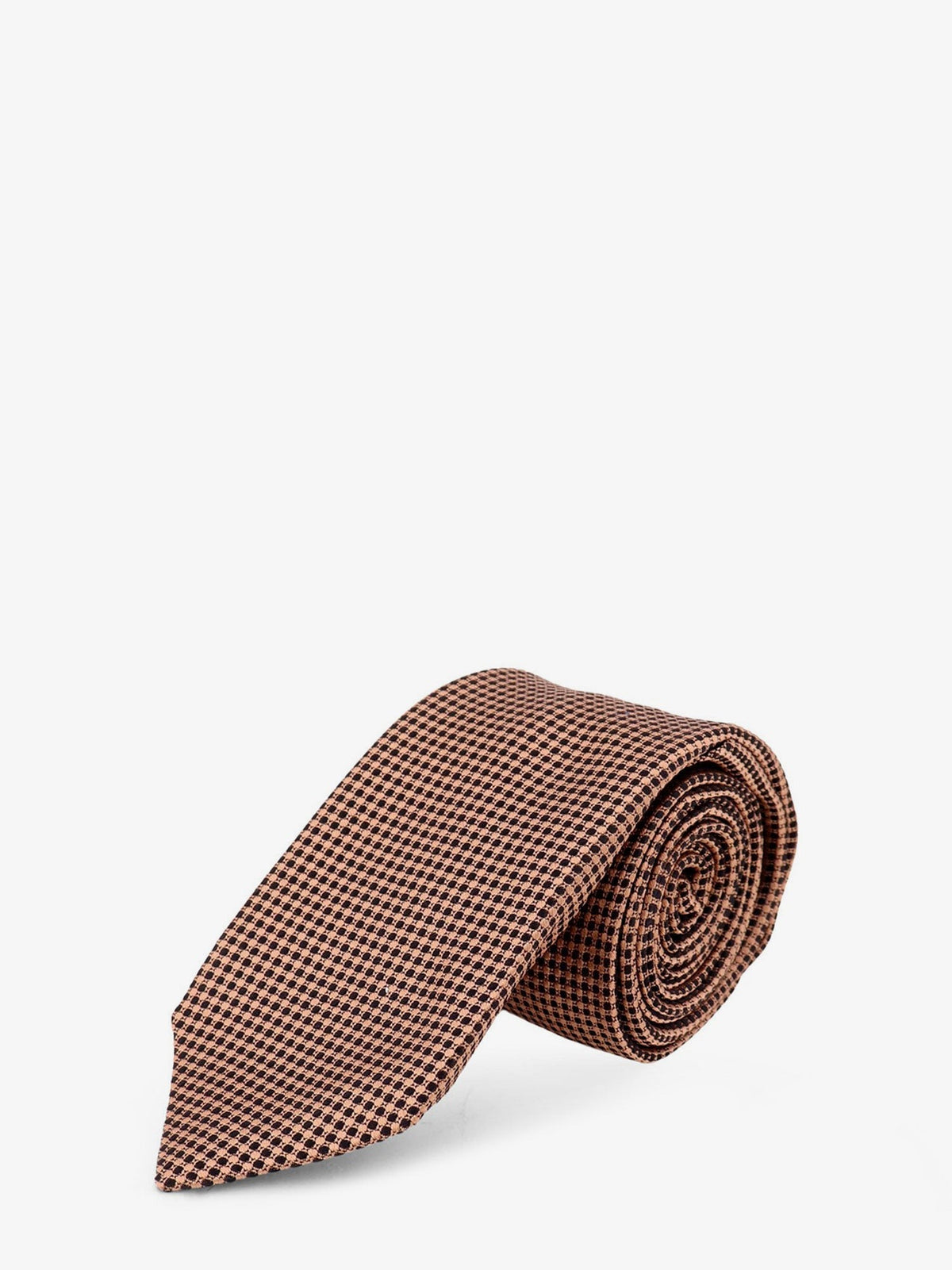 Silk tie with micro-pattern