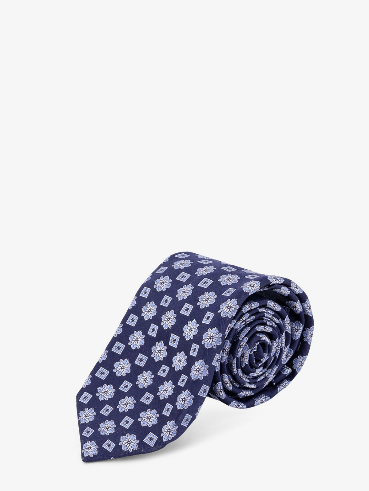 Silk tie with micro-pattern