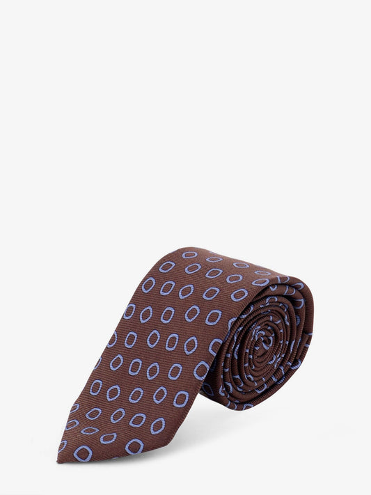 Silk tie with micro-pattern